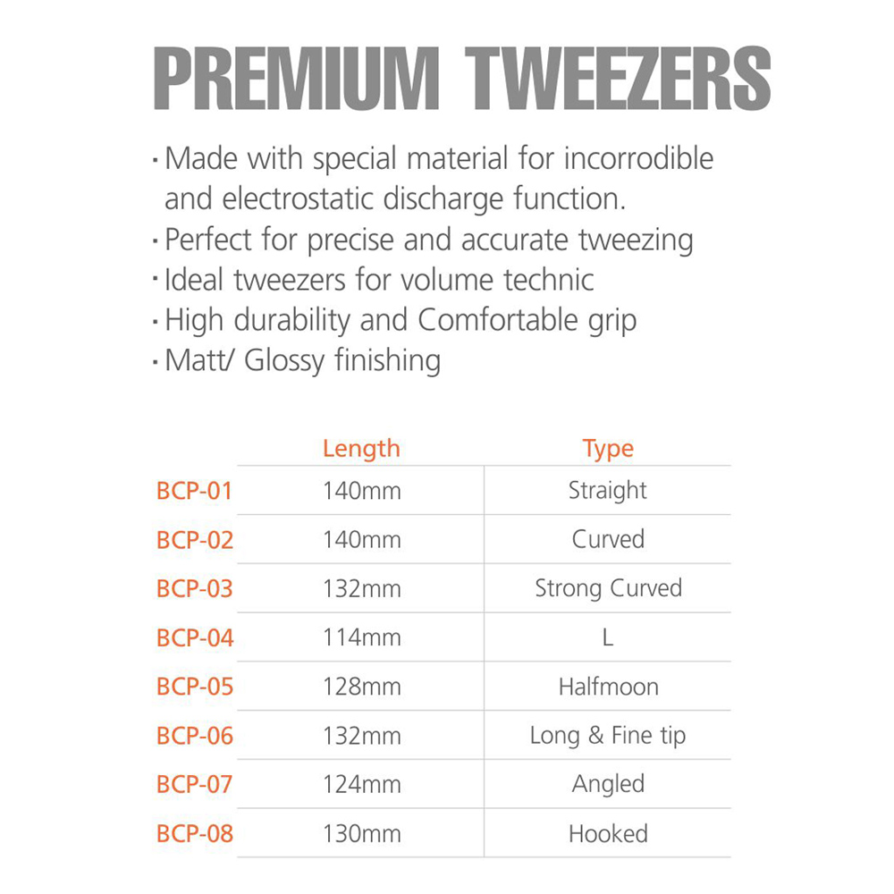 Premium tweezers
